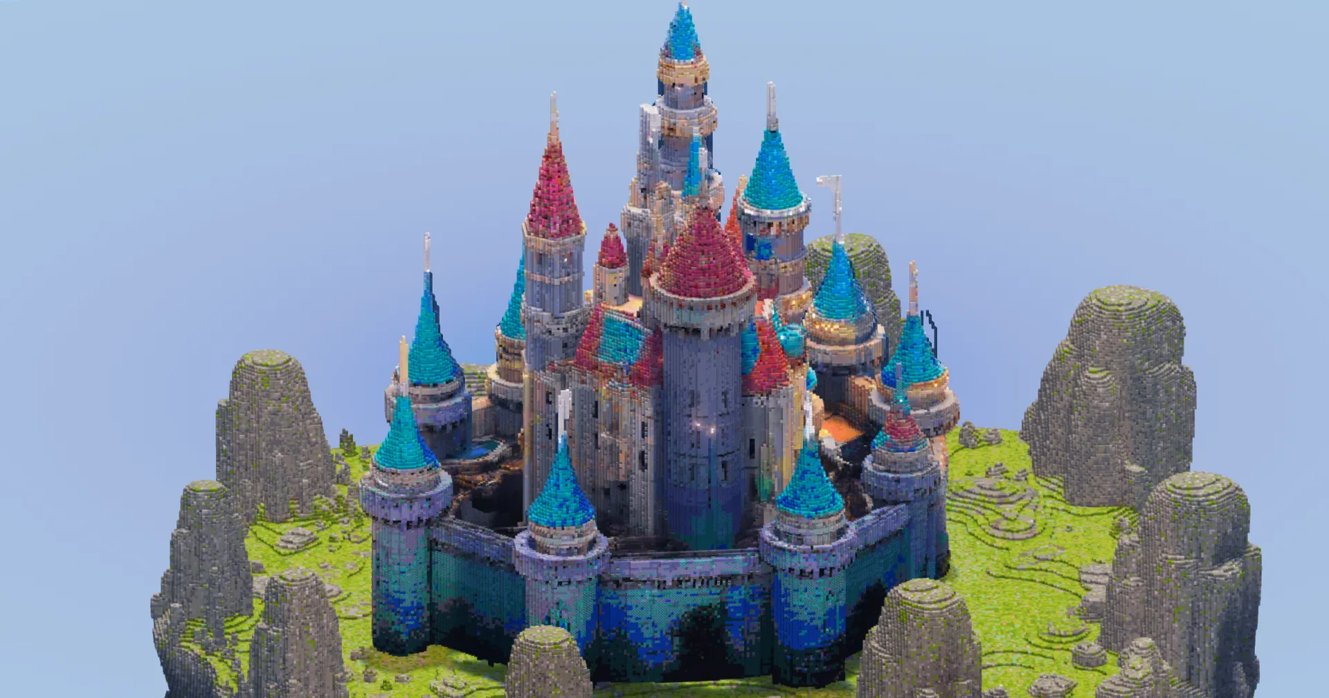 White Fantasy Castle