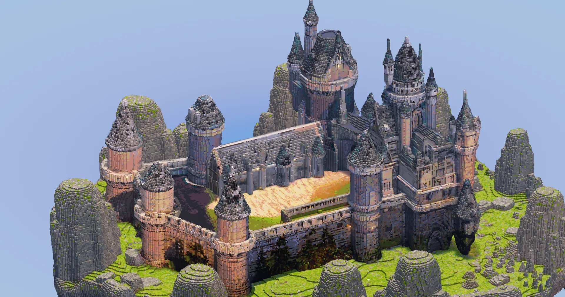 Stone Fantasy Castle