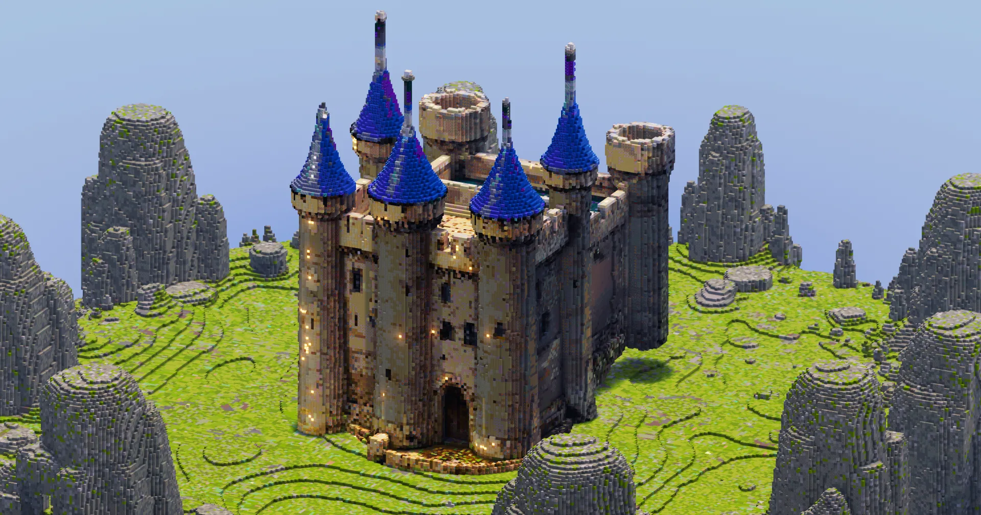 Tall Medieval Castle