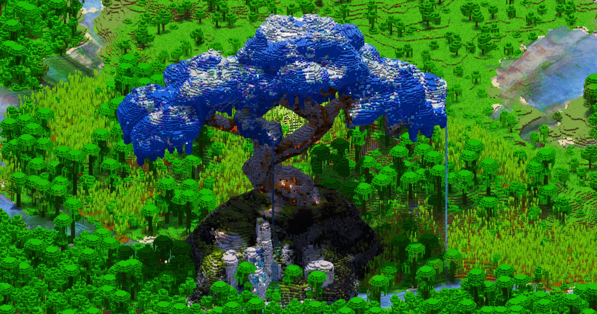 Blue Fantasy Tree