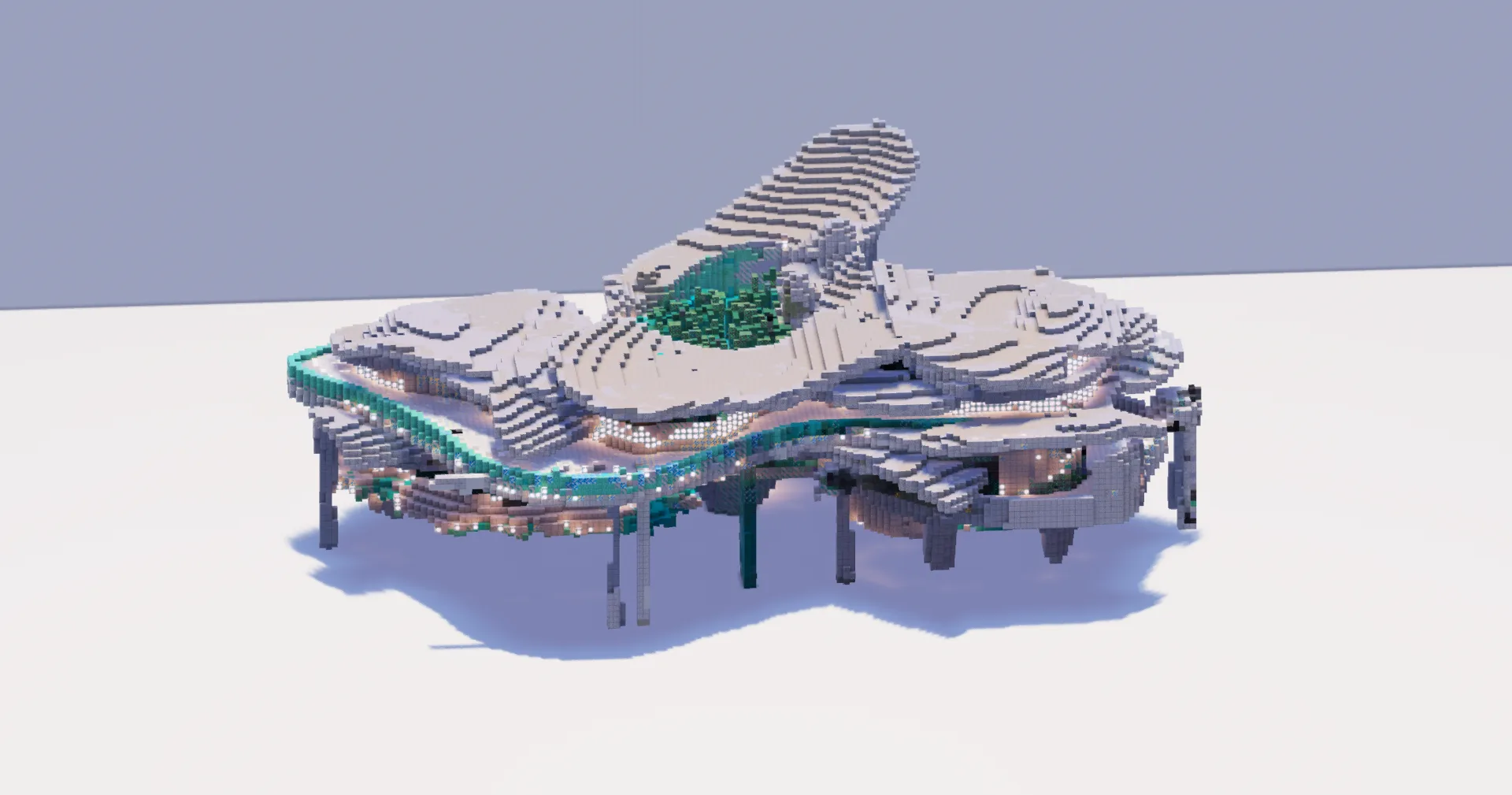 White Futuristic Villa