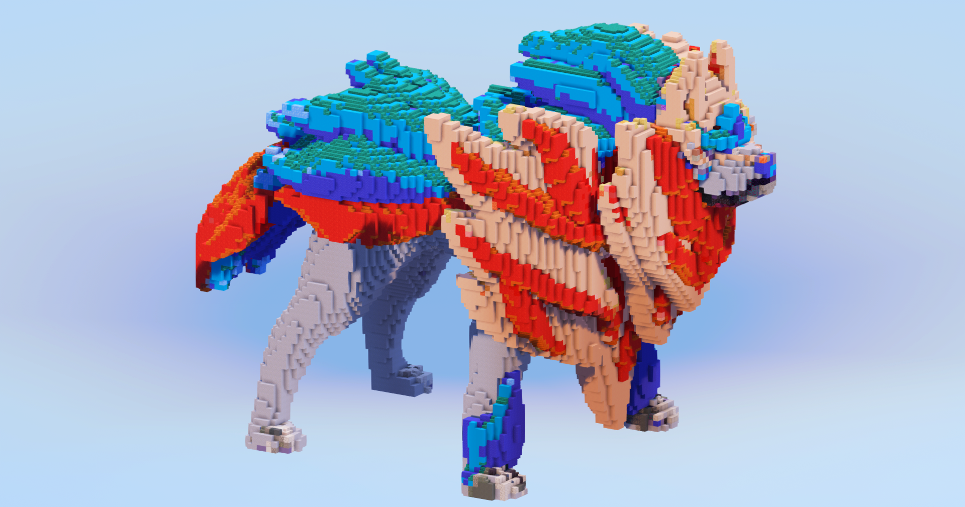 Zamazenta Crowned — Minecraft Build by LeonisBuilds