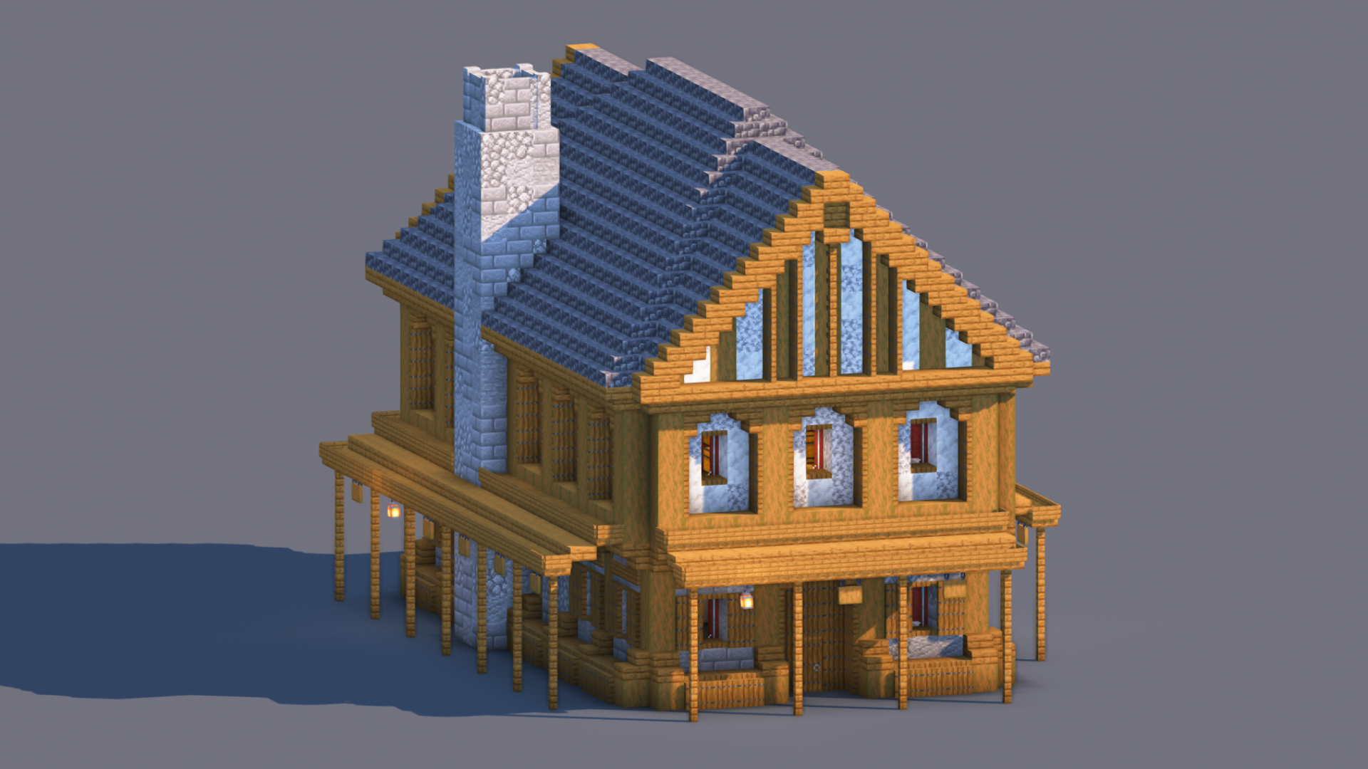 Medieval House – Fully Decorated Interior | Download — Minecraft Build by RaekonBuilds