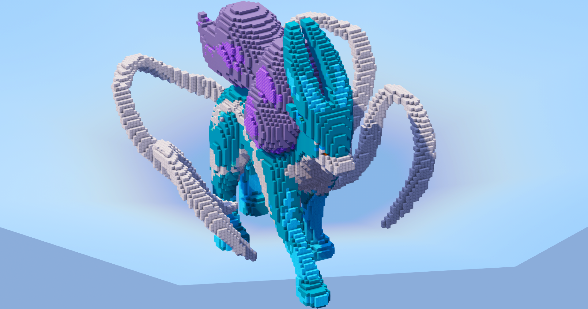 Suicune — Minecraft Build by LeonisBuilds