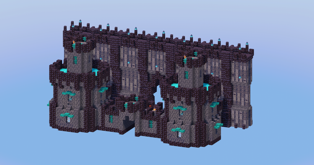 Dark Castle Entrance — Minecraft Build by LeonisBuilds