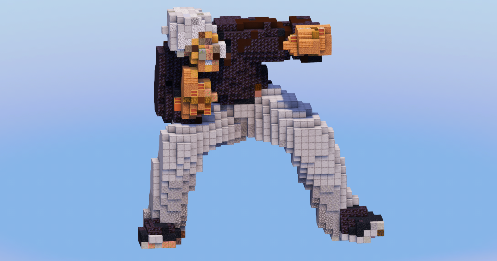 Bang Silverfang from One Punch Man — Minecraft Build by LeonisBuilds
