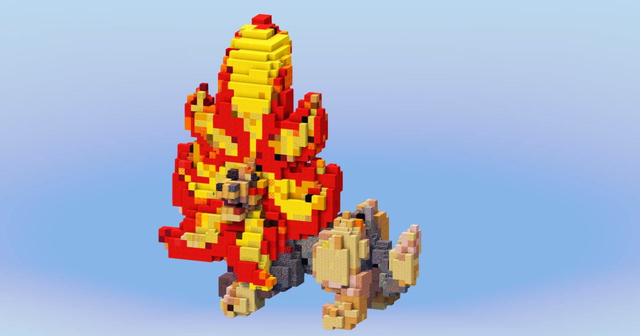 Mega Pyroar from Pokemon — Minecraft Build by LeonisBuilds