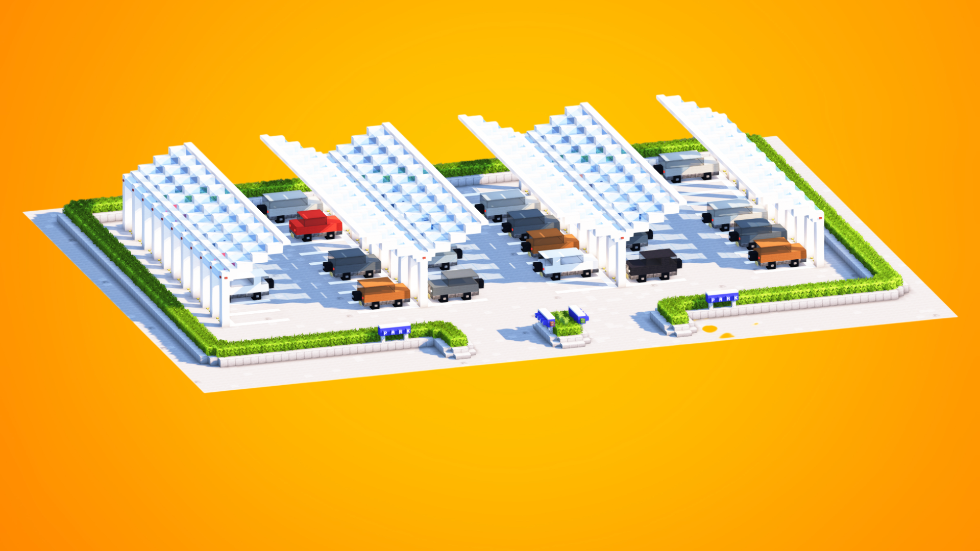 Modern Parking Lot & Solar Carport | City Infrastructure Build