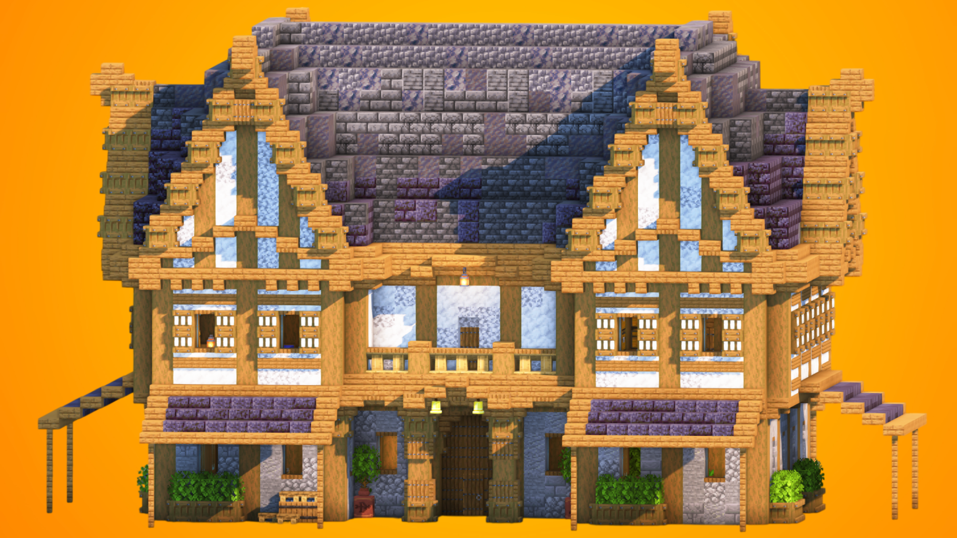Grand Medieval Manor & Inn | Fully Furnished Interior — Minecraft Build by RaekonBuilds