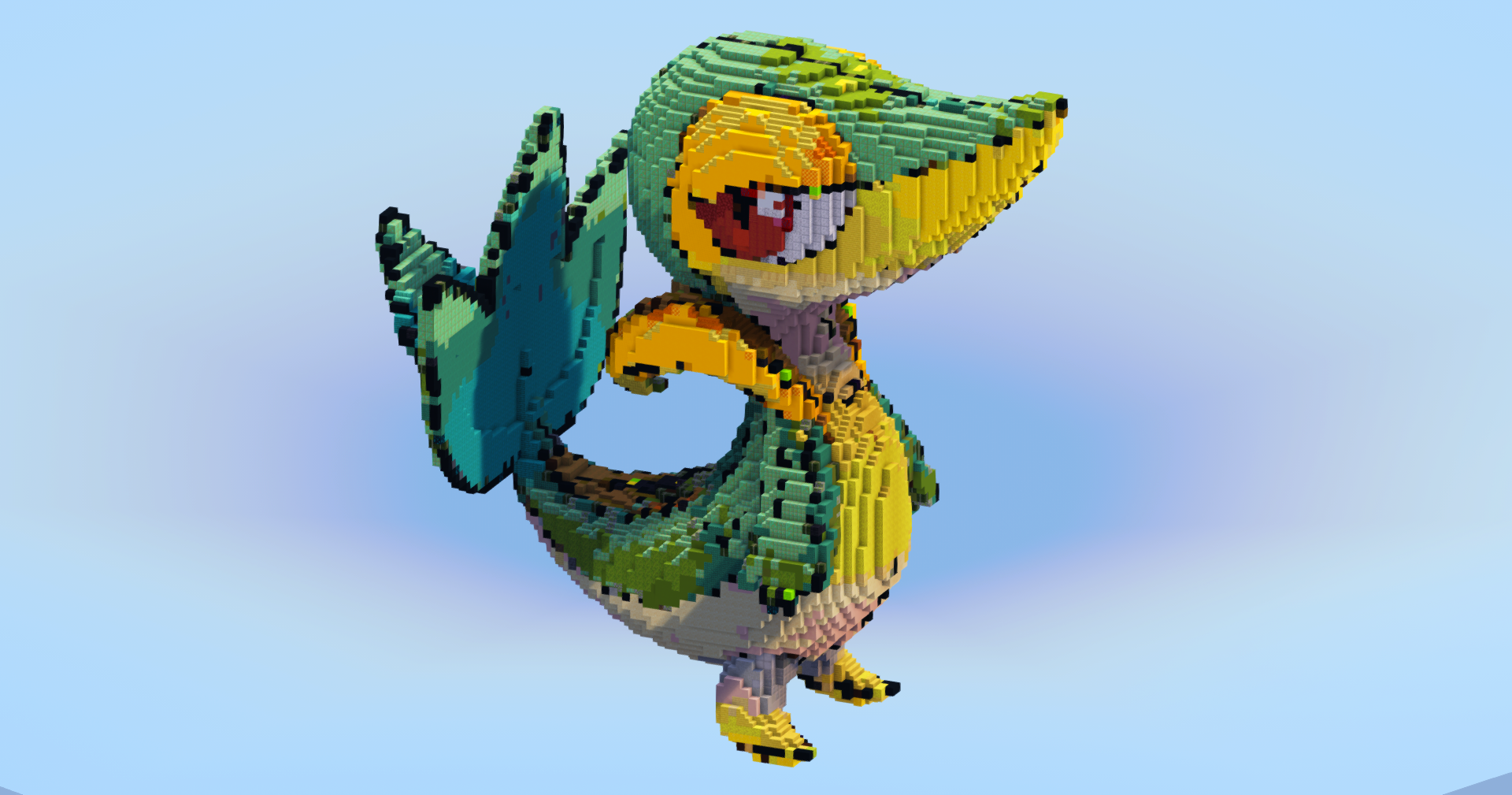 Snivy — Minecraft Build by LeonisBuilds