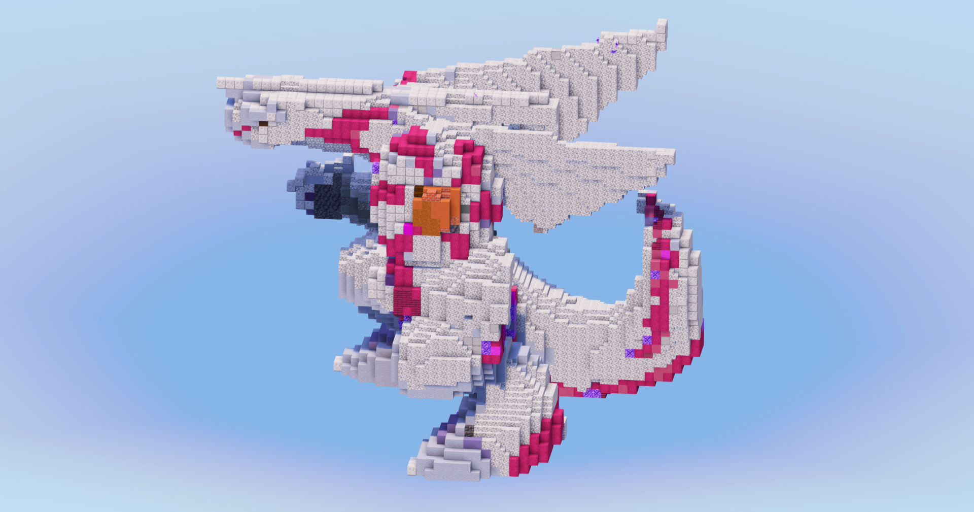 Palkia from Pokemon — Minecraft Build by LeonisBuilds
