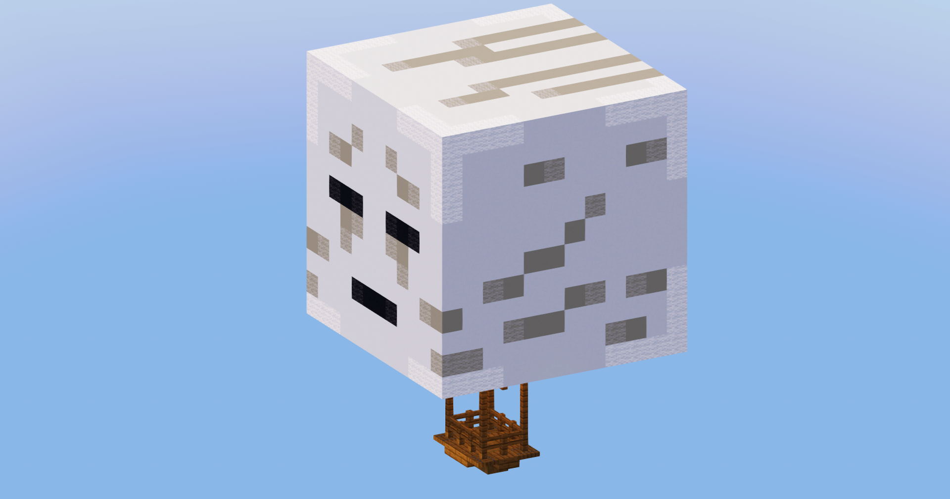 Ghast Hot Air Balloon — Minecraft Build by LeonisBuilds