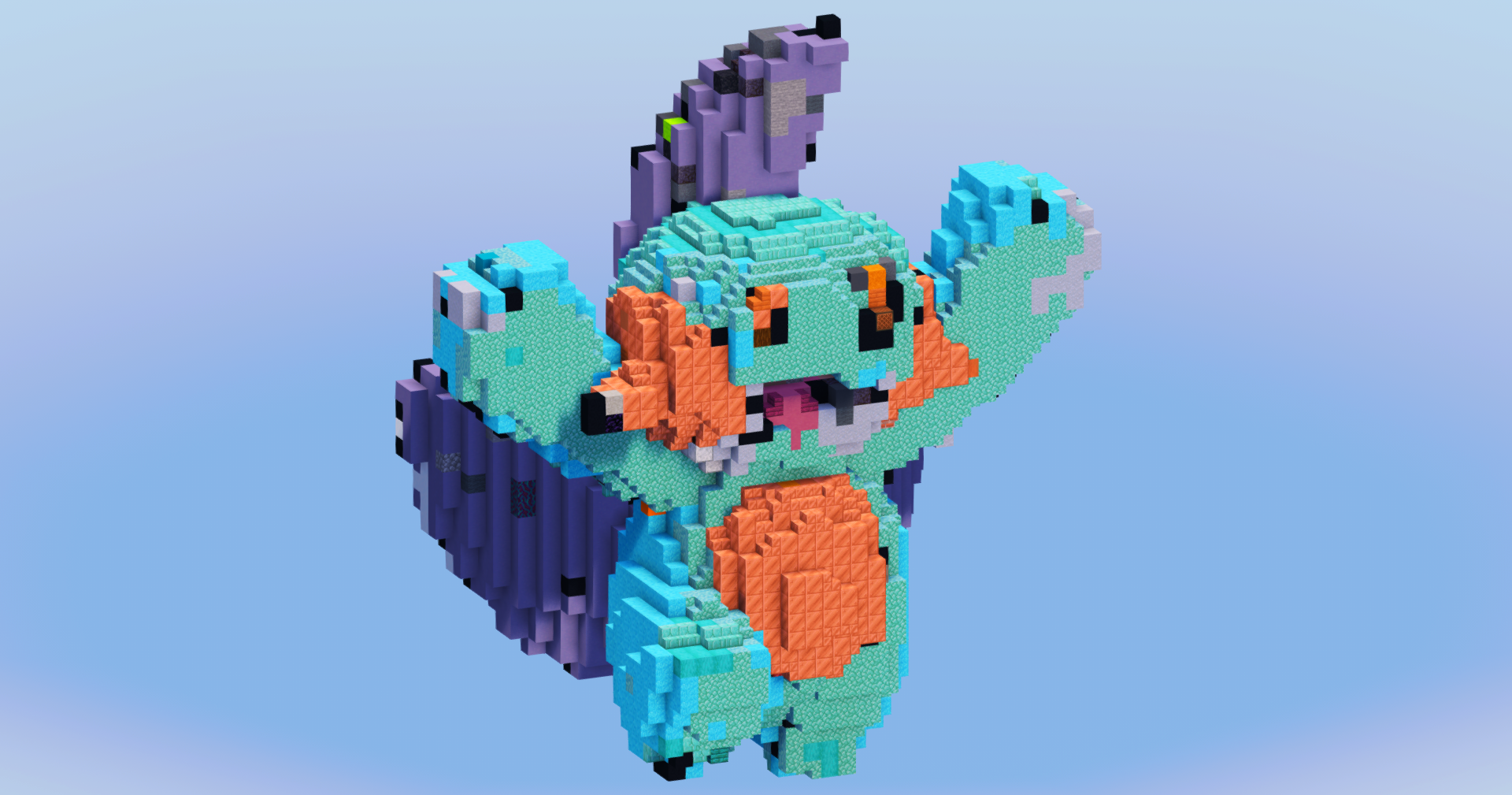 Marshtomp from Pokemon — Minecraft Build by LeonisBuilds