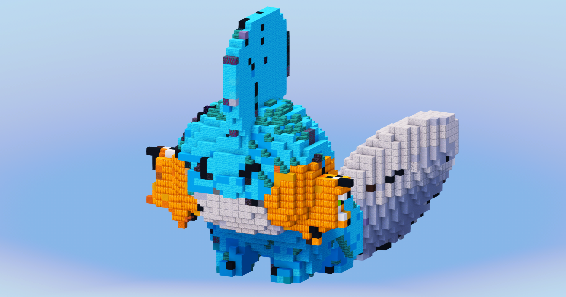 Mudkip from Pokemon — Minecraft Build by LeonisBuilds