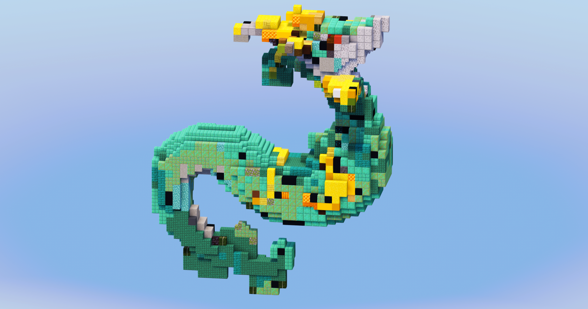Serperior from Pokemon — Minecraft Build by LeonisBuilds