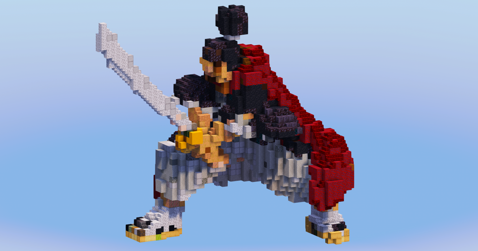 Atomic Samurai from One Punch Man — Minecraft Build by LeonisBuilds