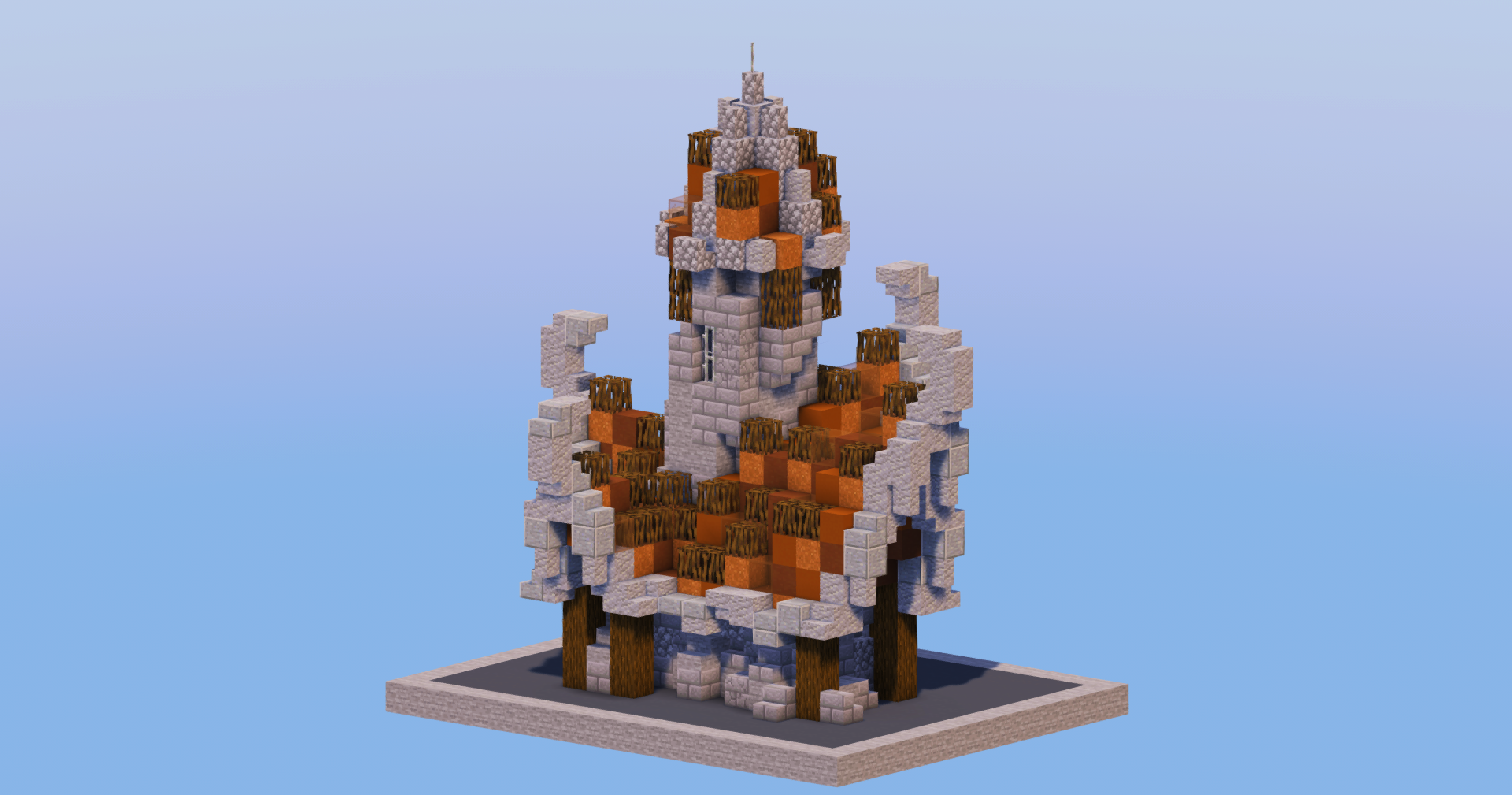 Brown Medieval Fantasy House 3 — Minecraft Build by LeonisBuilds