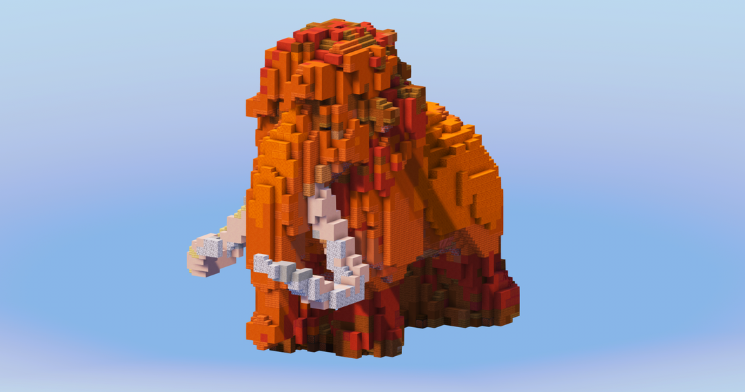 Manny from Ice Age — Minecraft Build by LeonisBuilds