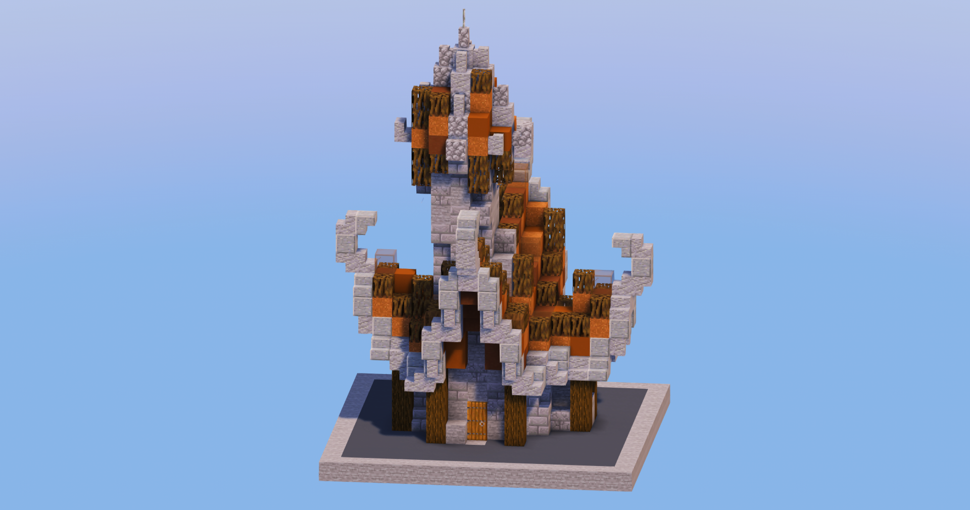 Brown Medieval Fantasy House 1 — Minecraft Build by LeonisBuilds