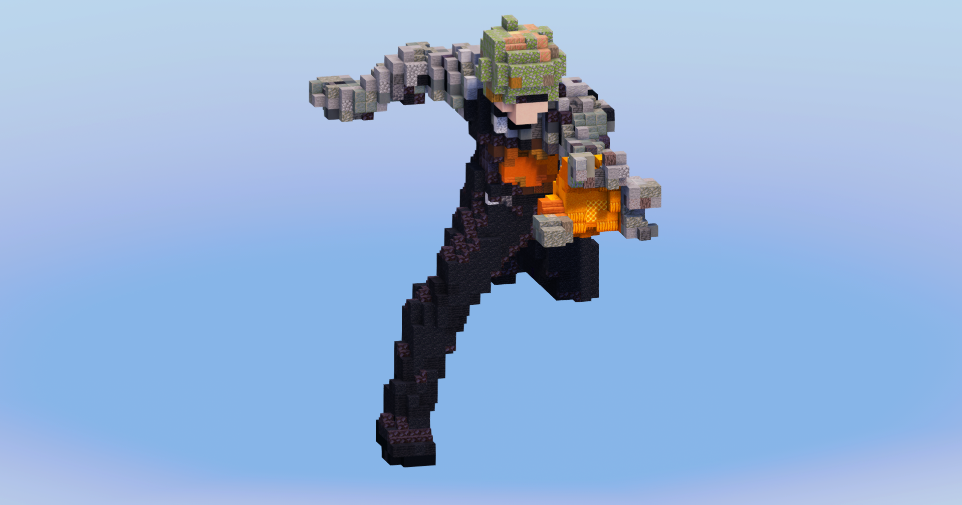 Genos from One Punch Man — Minecraft Build by LeonisBuilds
