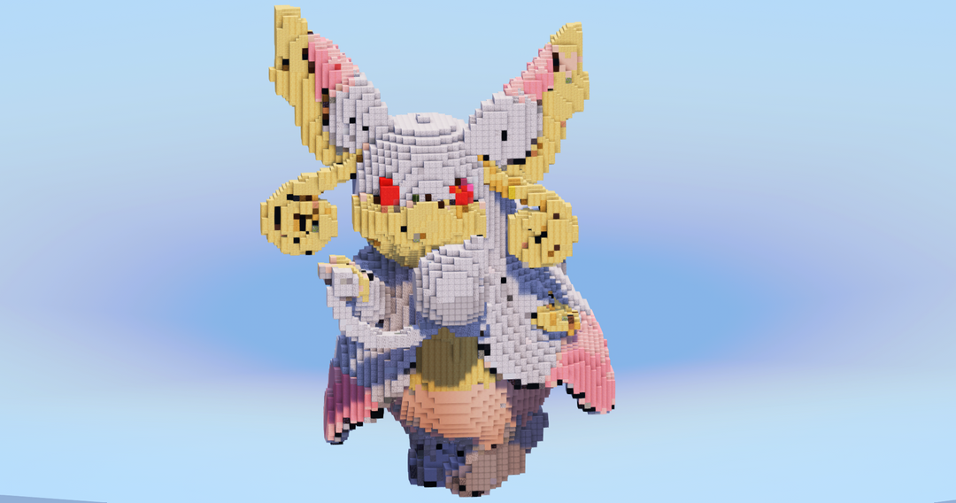 Mega Audino — Minecraft Build by LeonisBuilds