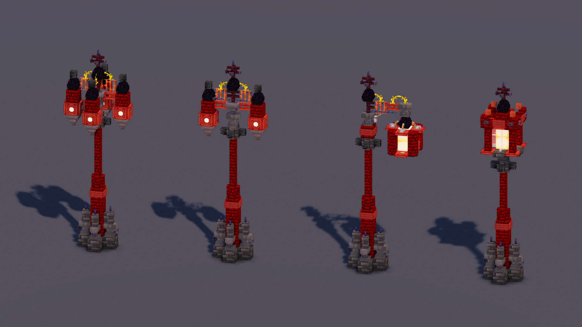 Dark Gothic Lamps Pack — Minecraft Build by MellowHat
