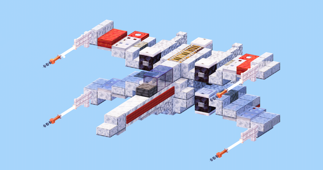 Star Wars X-Wing — Minecraft Build by LeonisBuilds
