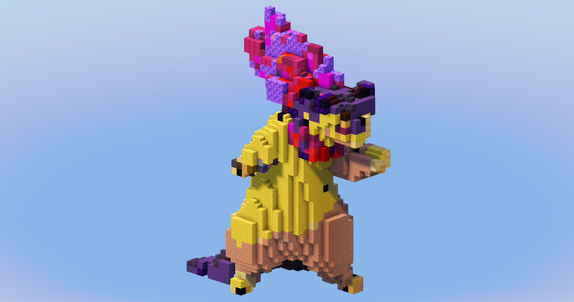 Hisuian Typhlosion from Pokemon — Minecraft Build by LeonisBuilds