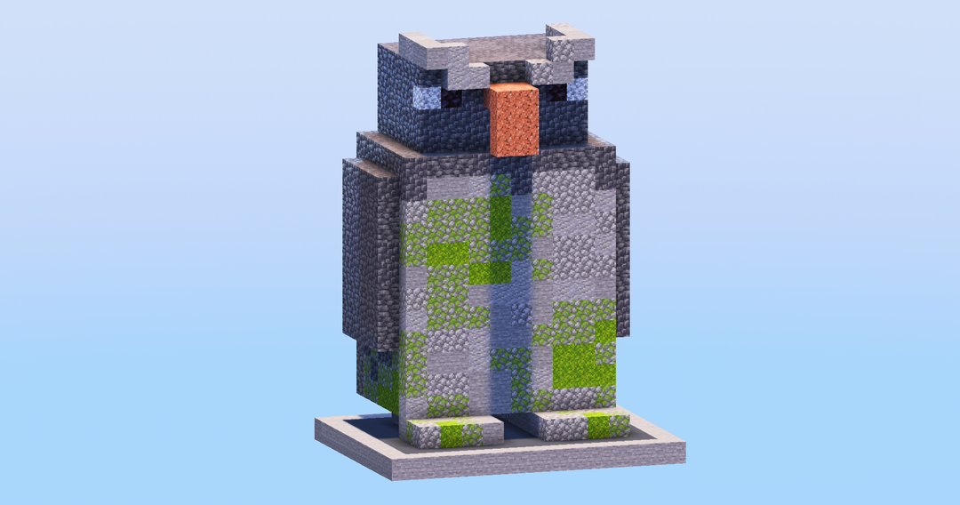 Penguin Stone Statue