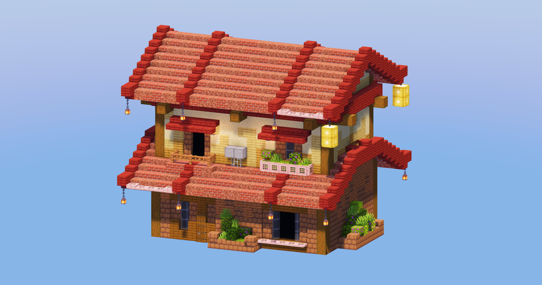 Red Japanese House 4 — Minecraft Build by LeonisBuilds