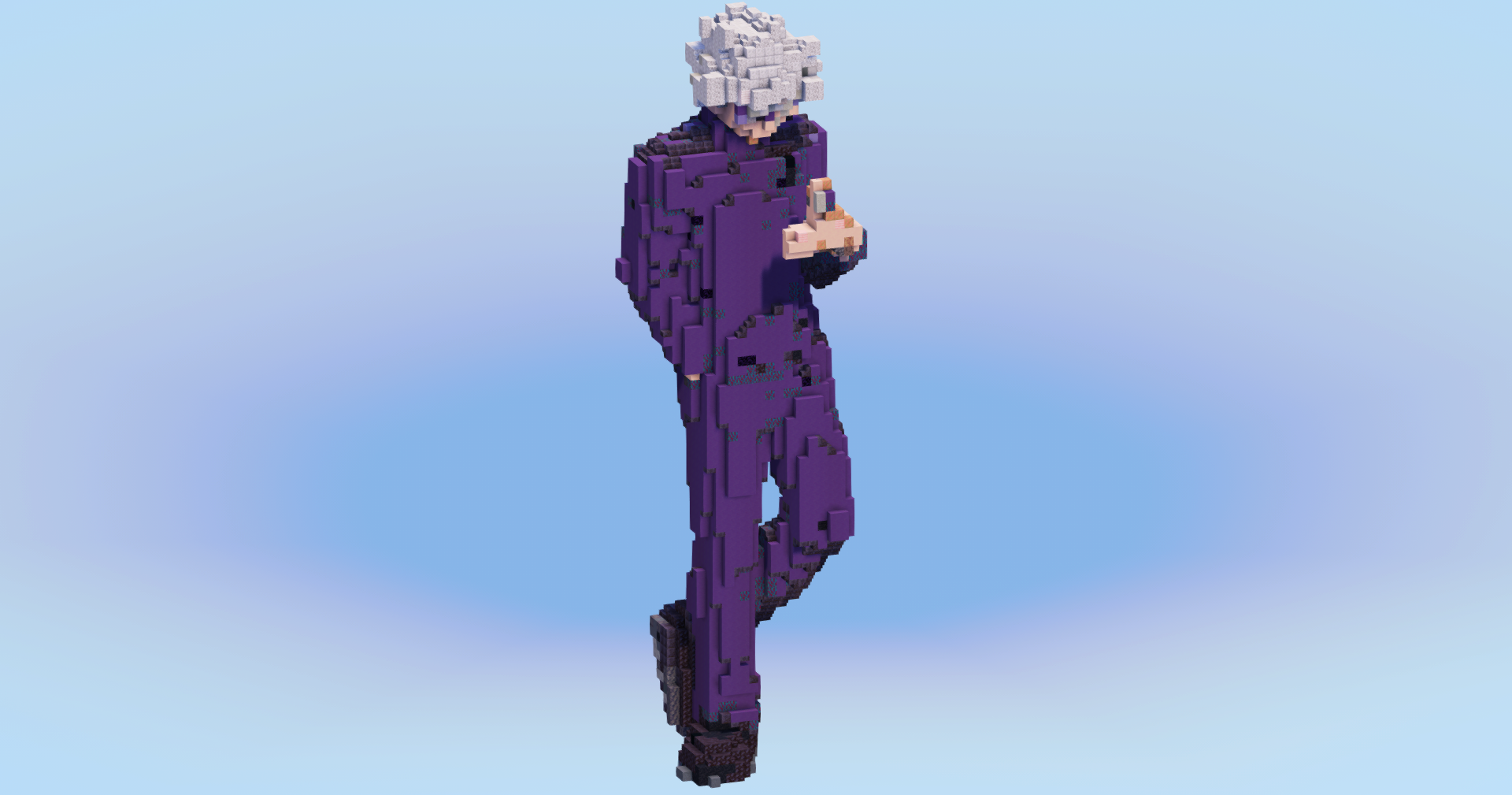 Satoru Gojo — Minecraft Build by LeonisBuilds