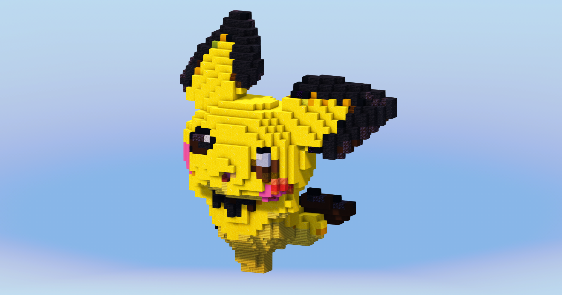 Pichu from Pokemon — Minecraft Build by LeonisBuilds