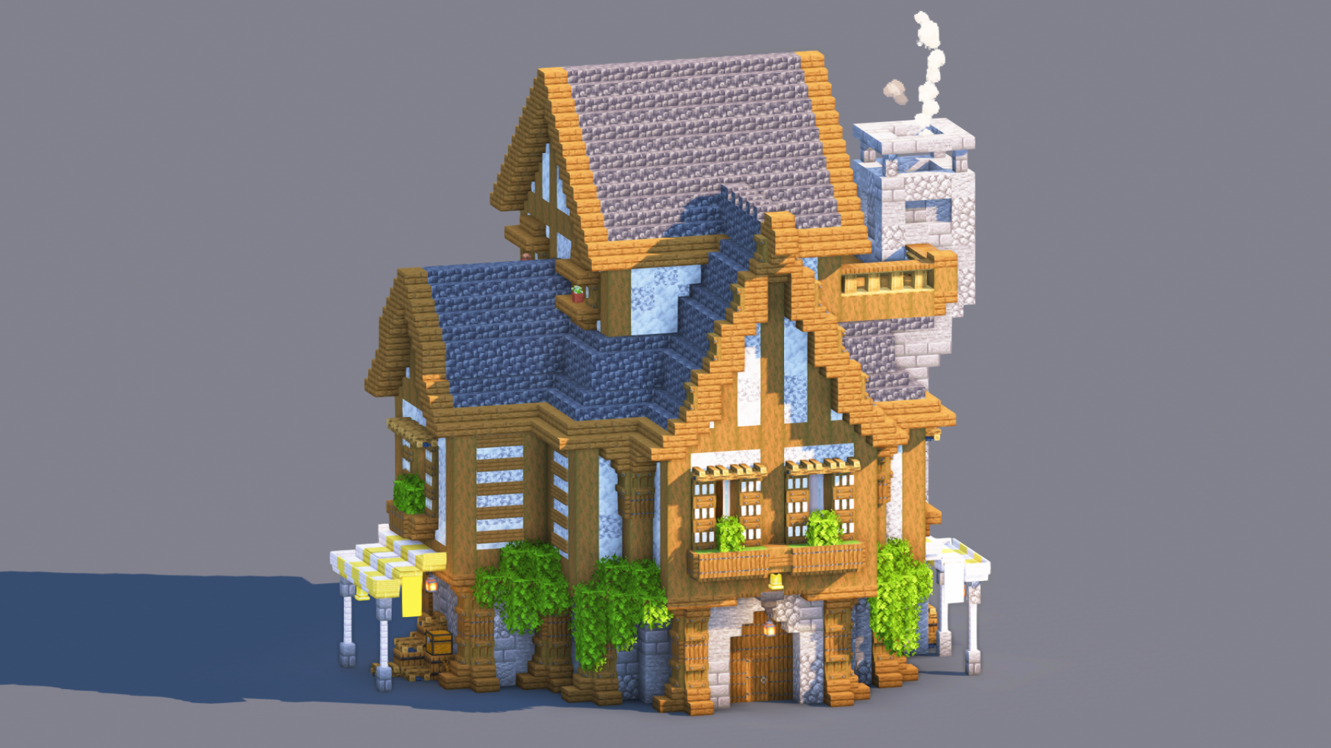 Medieval House – Fully Decorated Interior | Download — Minecraft Build by RaekonBuilds