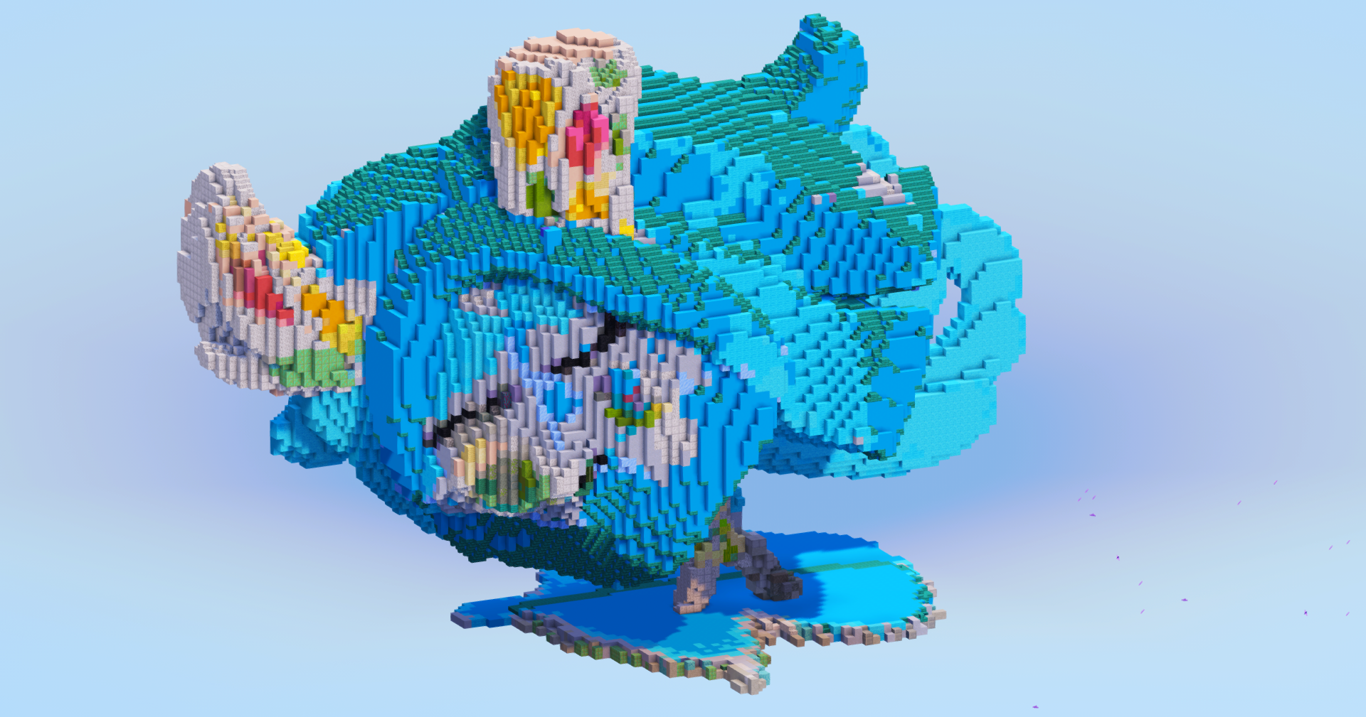 Terastal Ogerpon Wellspring Mask — Minecraft Build by LeonisBuilds