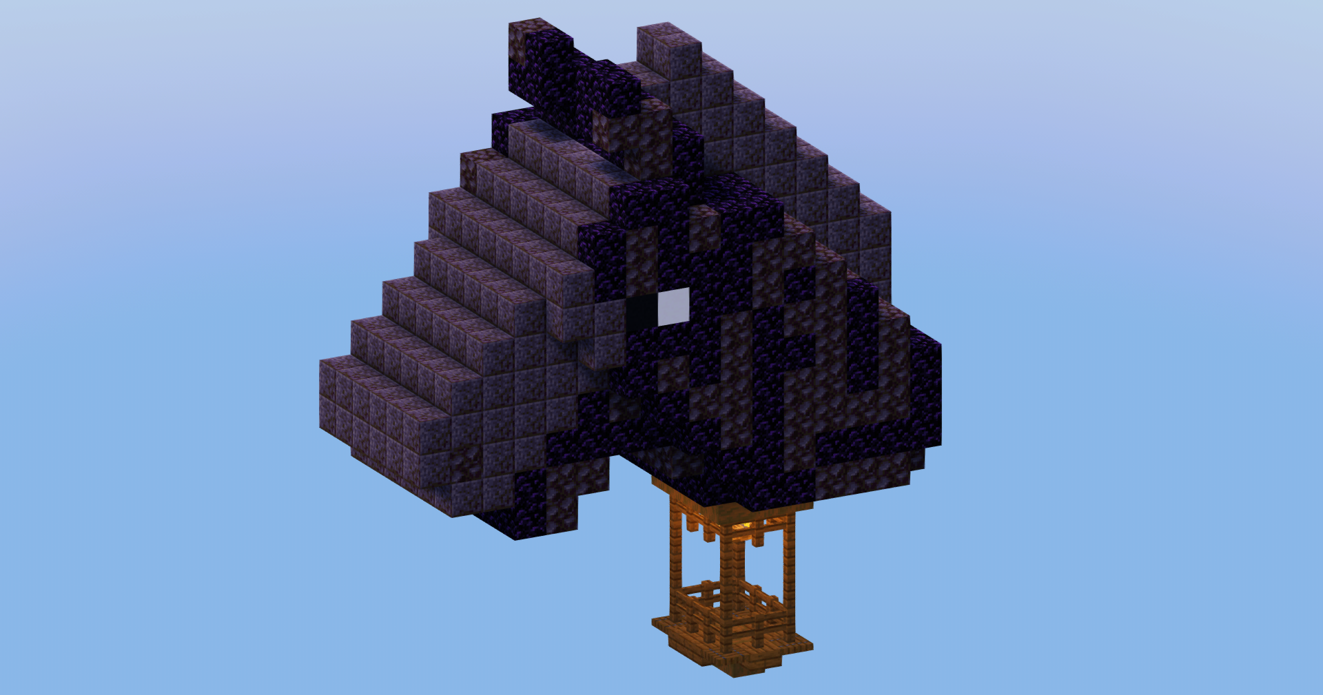 Black Horse Hot Air Balloon — Minecraft Build by LeonisBuilds