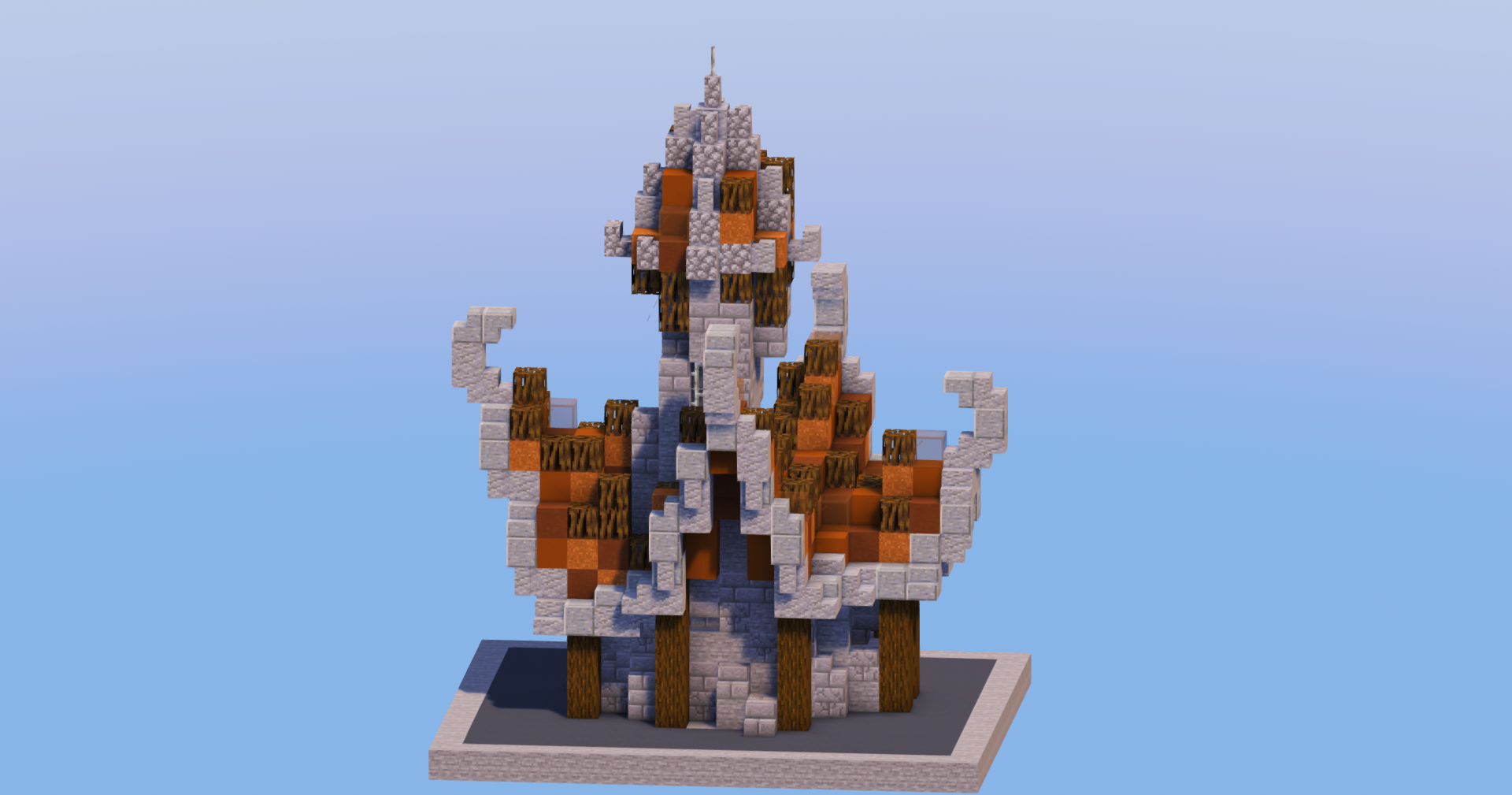 Brown Medieval Fantasy House 4 — Minecraft Build by LeonisBuilds