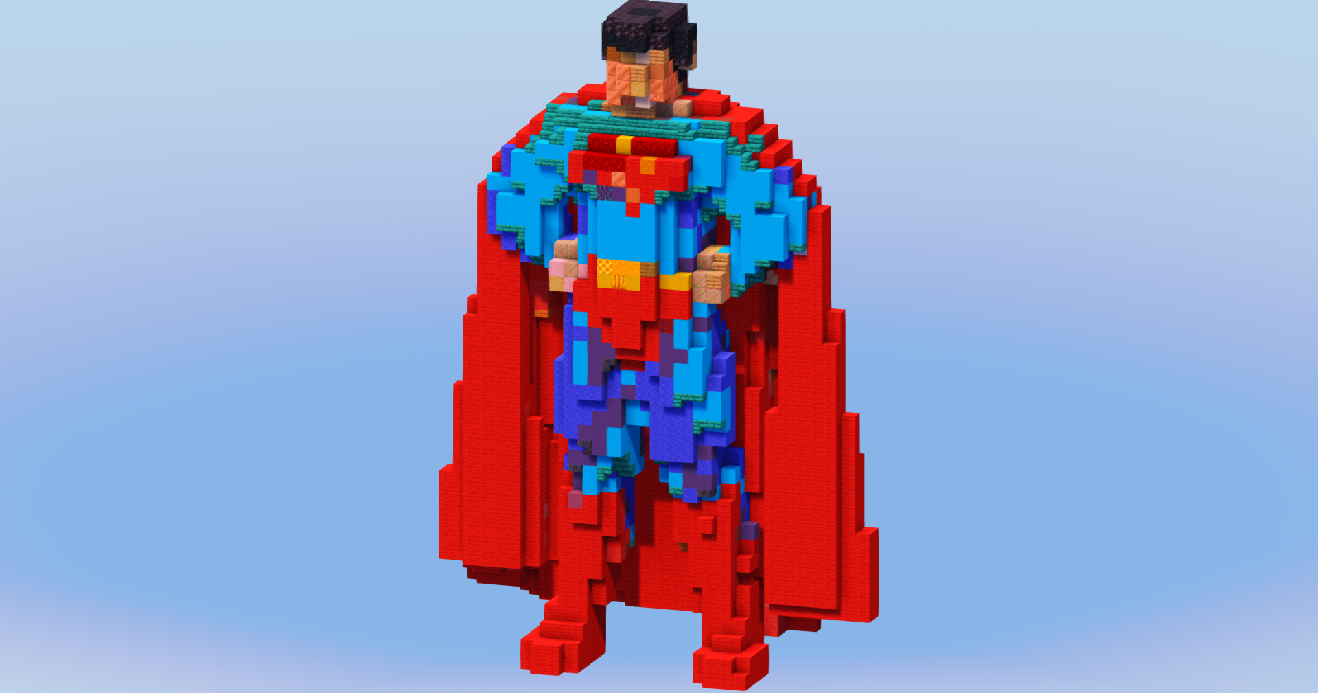 Superman from DC Comics — Minecraft Build by LeonisBuilds