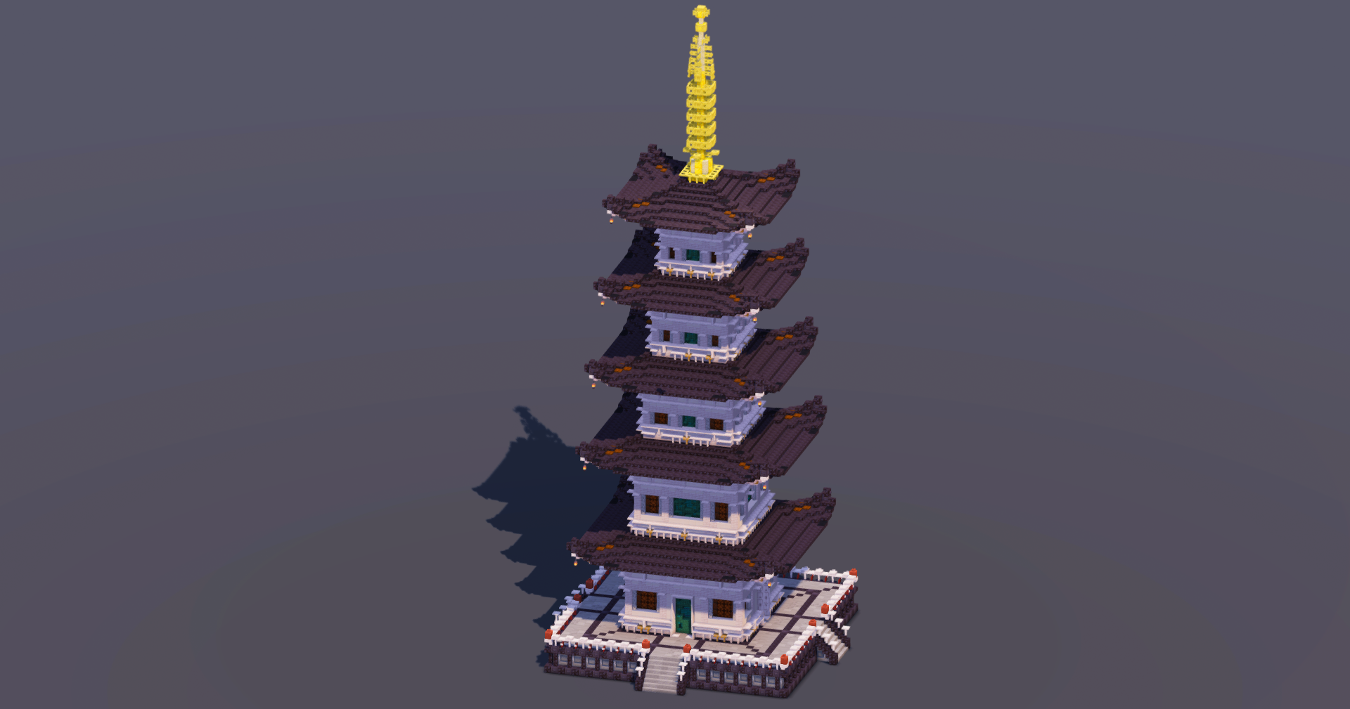 Japanese Pagoda Black — Minecraft Build by MellowHat