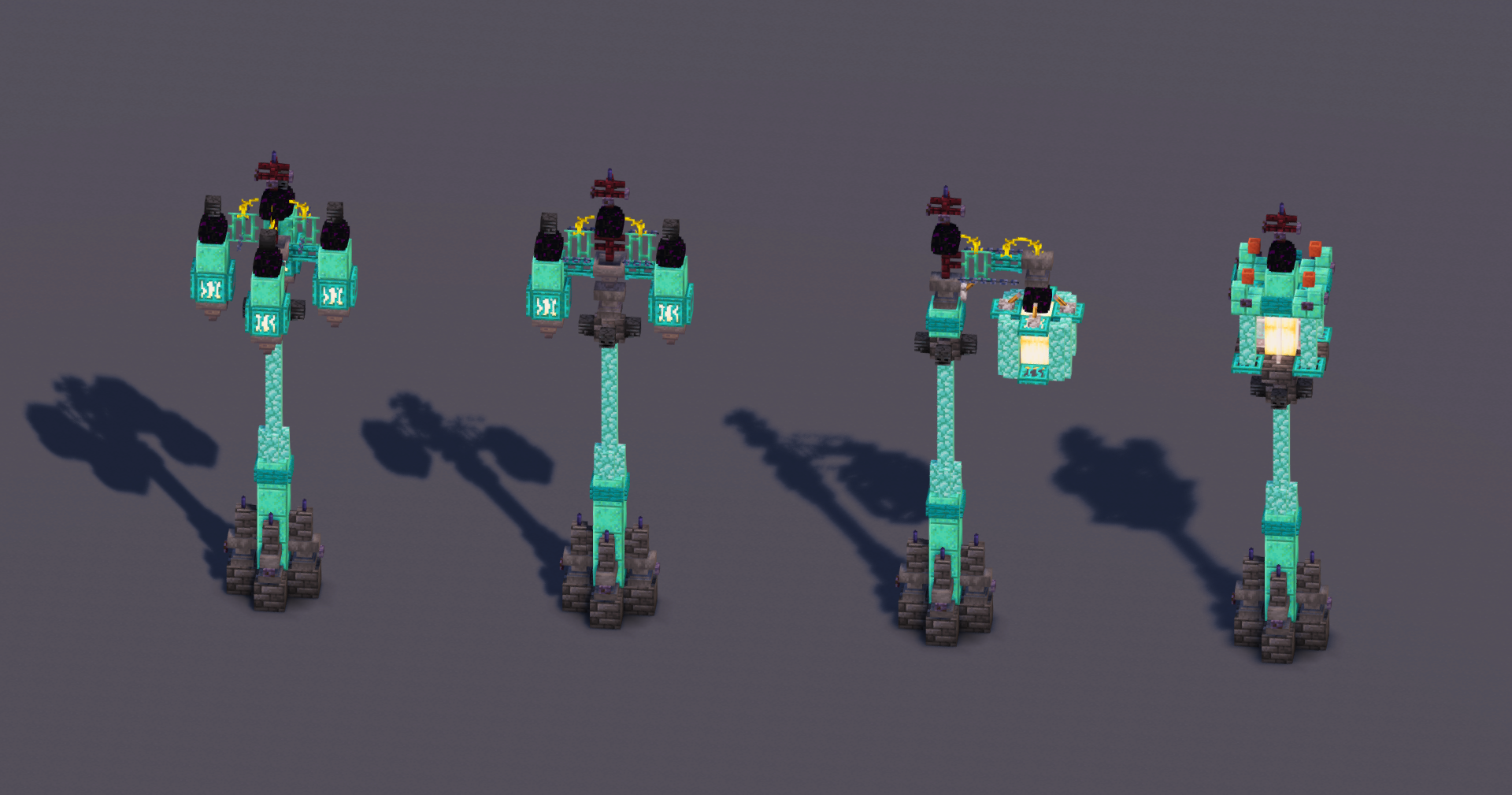 Dark Copper Gothic Lamps Pack — Minecraft Build by MellowHat