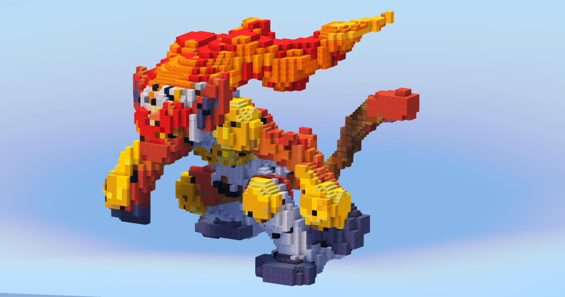 Infernape from Pokemon — Minecraft Build by LeonisBuilds