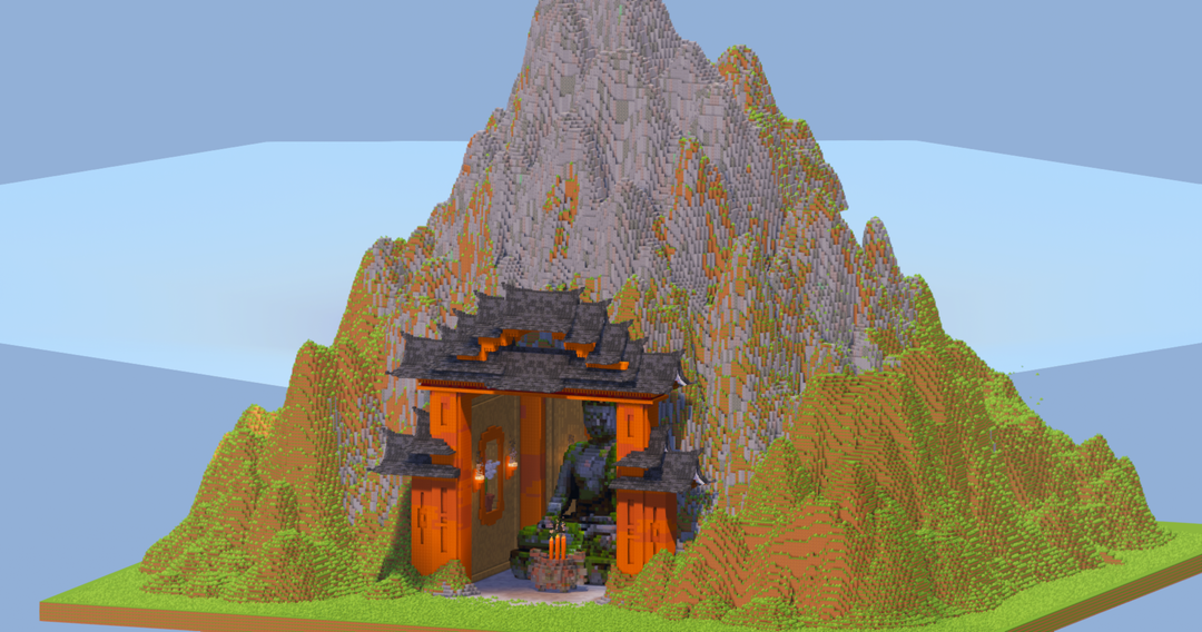 Mountain Japanese Temple — Minecraft Build by LeonisBuilds
