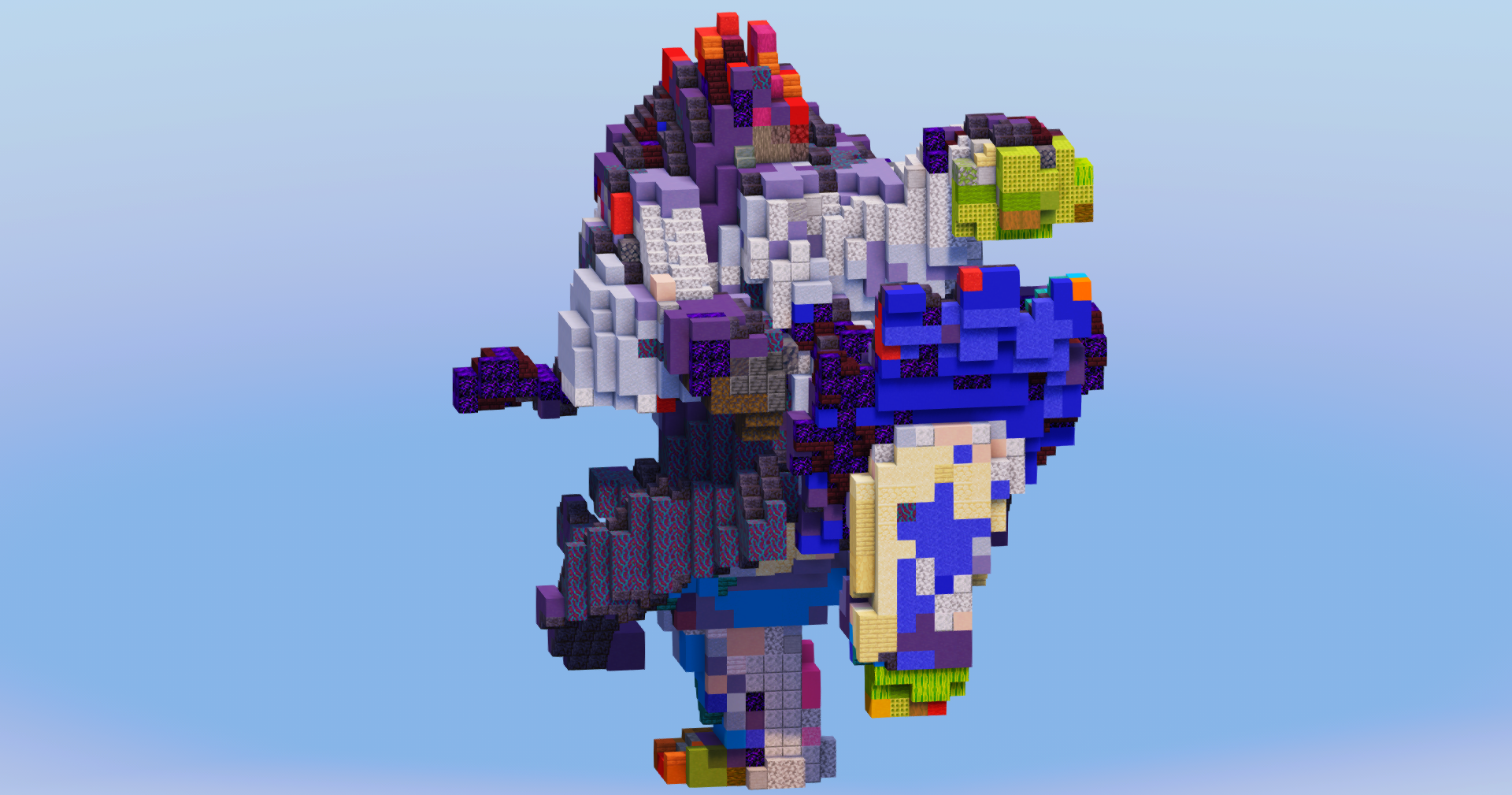 Urshifu Rapid Strike Gigantamax from Pokemon — Minecraft Build by LeonisBuilds