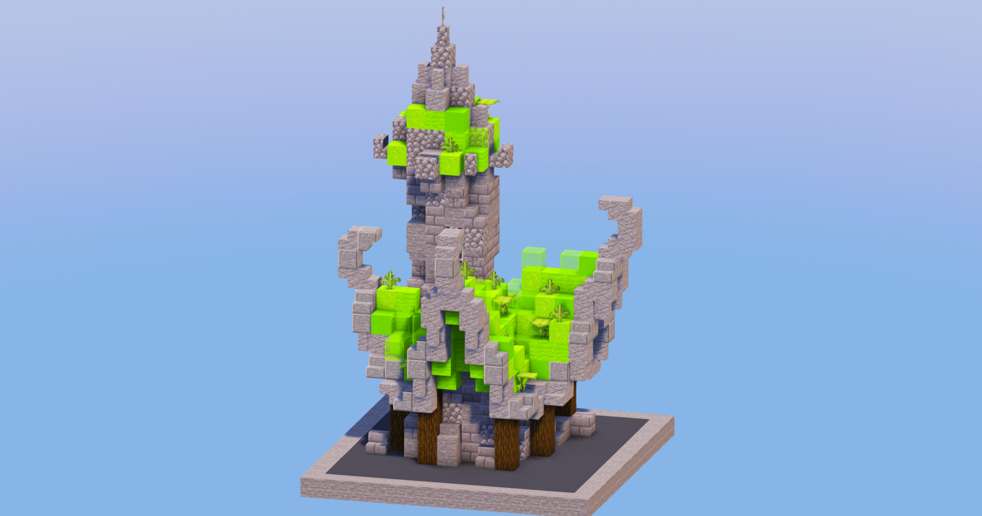 Lime Medieval Fantasy House 2 — Minecraft Build by LeonisBuilds