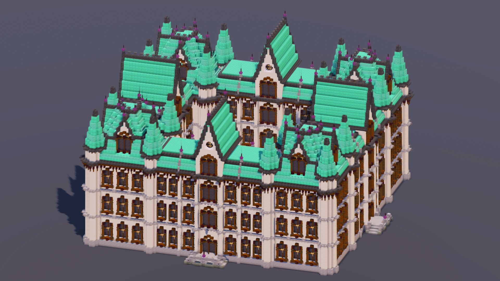 Dark Copper Gothic Castle — Minecraft Build by MellowHat