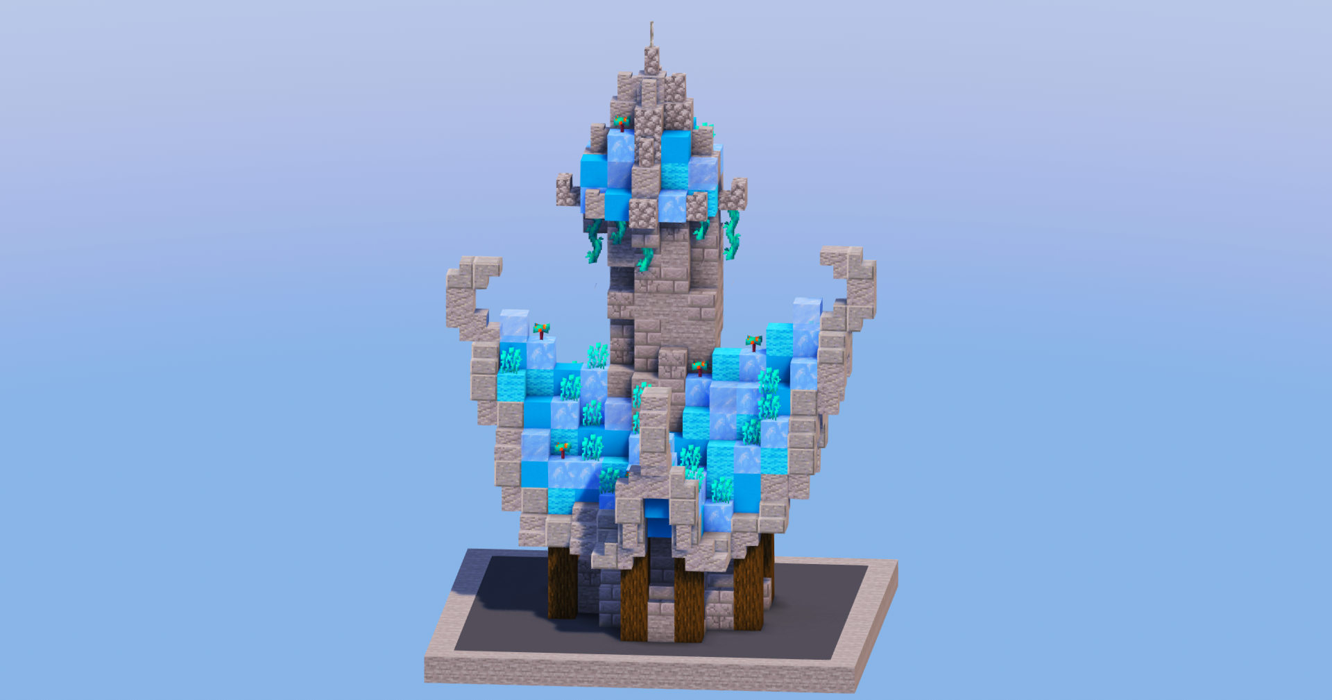 Icy Medieval Fantasy House 1 — Minecraft Build by LeonisBuilds