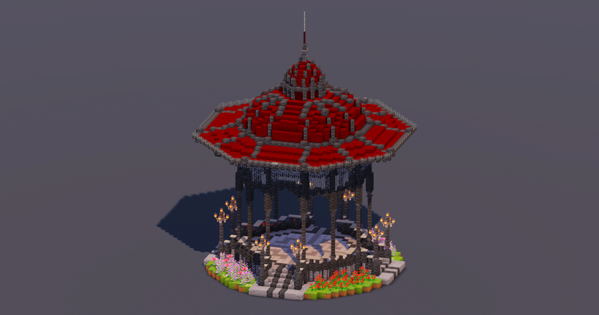 Dark Gothic Bandstand — Minecraft Build by MellowHat