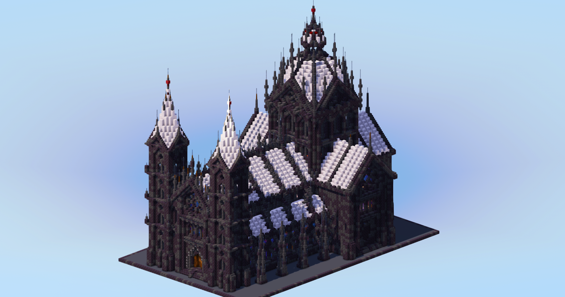 Pale Oak Gothic Cathedral Original — Minecraft Build by LeonisBuilds