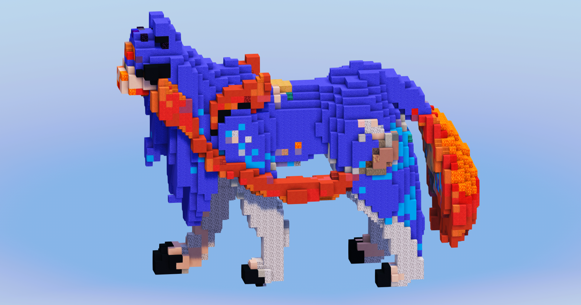 Zacian from Pokemon — Minecraft Build by LeonisBuilds