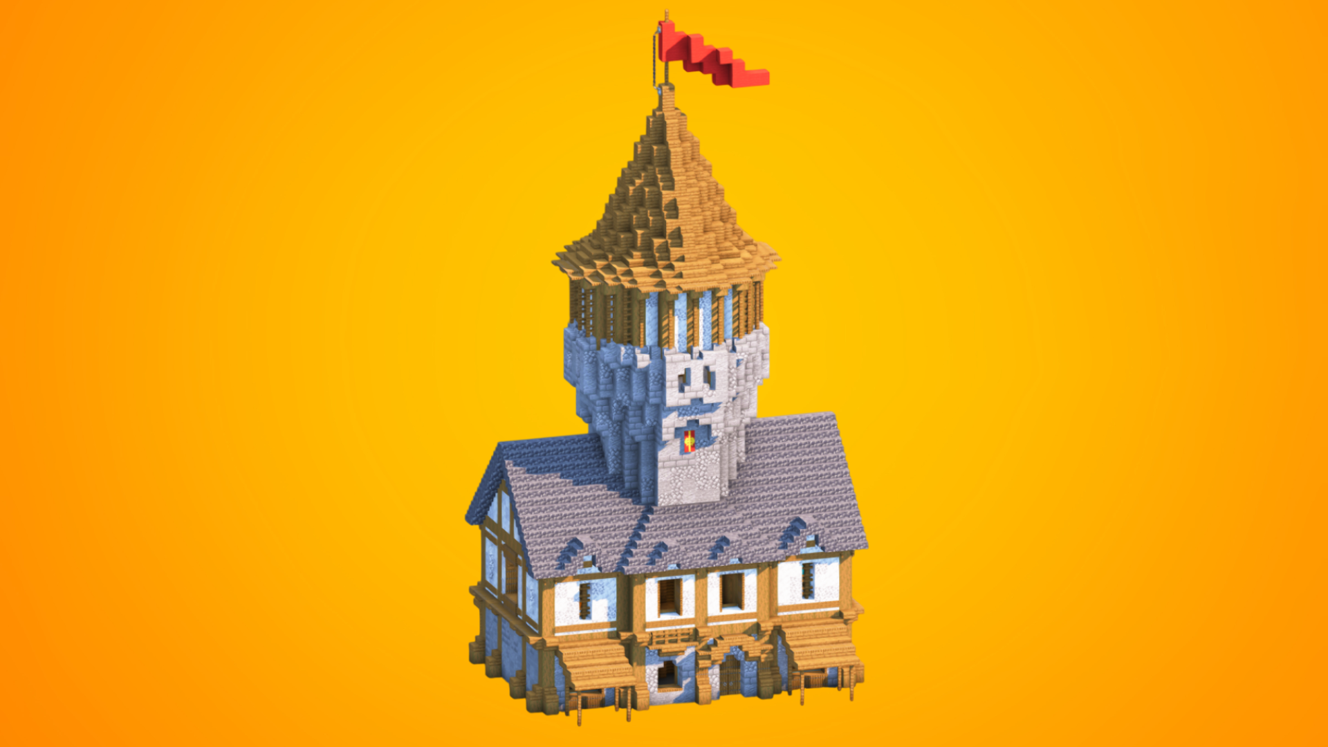 Medieval Castle Tower & Fortress Base | Fully Furnished Interior — Minecraft Build by RaekonBuilds