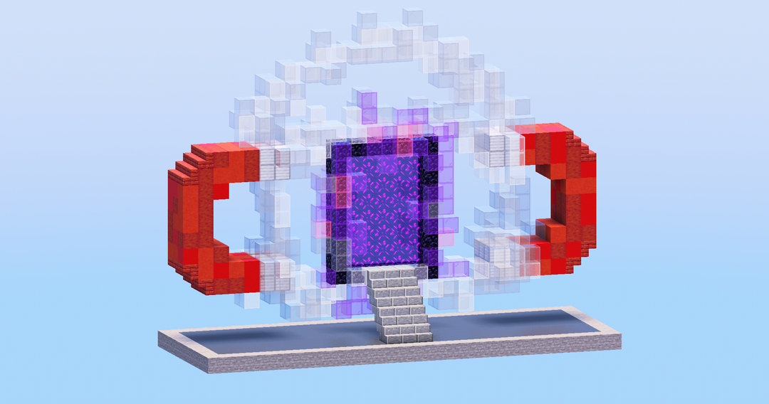 Magnet Shaped Nether Portal — Minecraft Build by LeonisBuilds